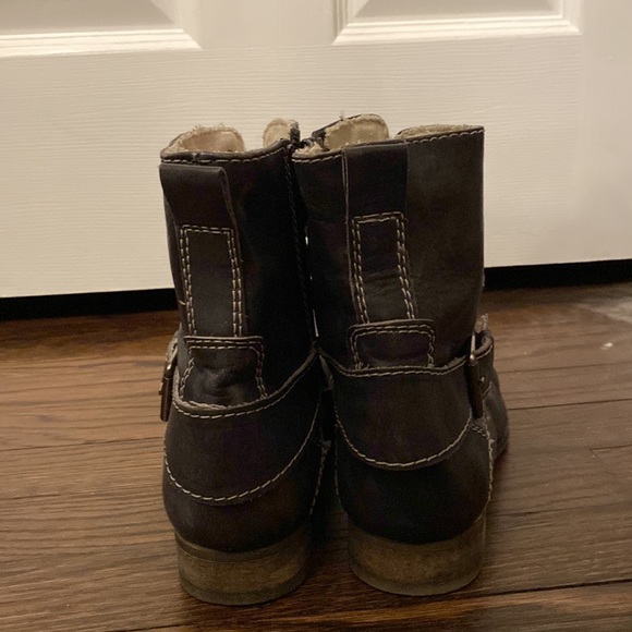 Diba Black Leather Boots - size 38 (7 1/2) - Picture 3 of 5